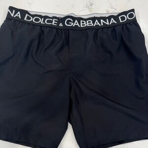 Dolce & Gabbana Men's Black Swim Trunks